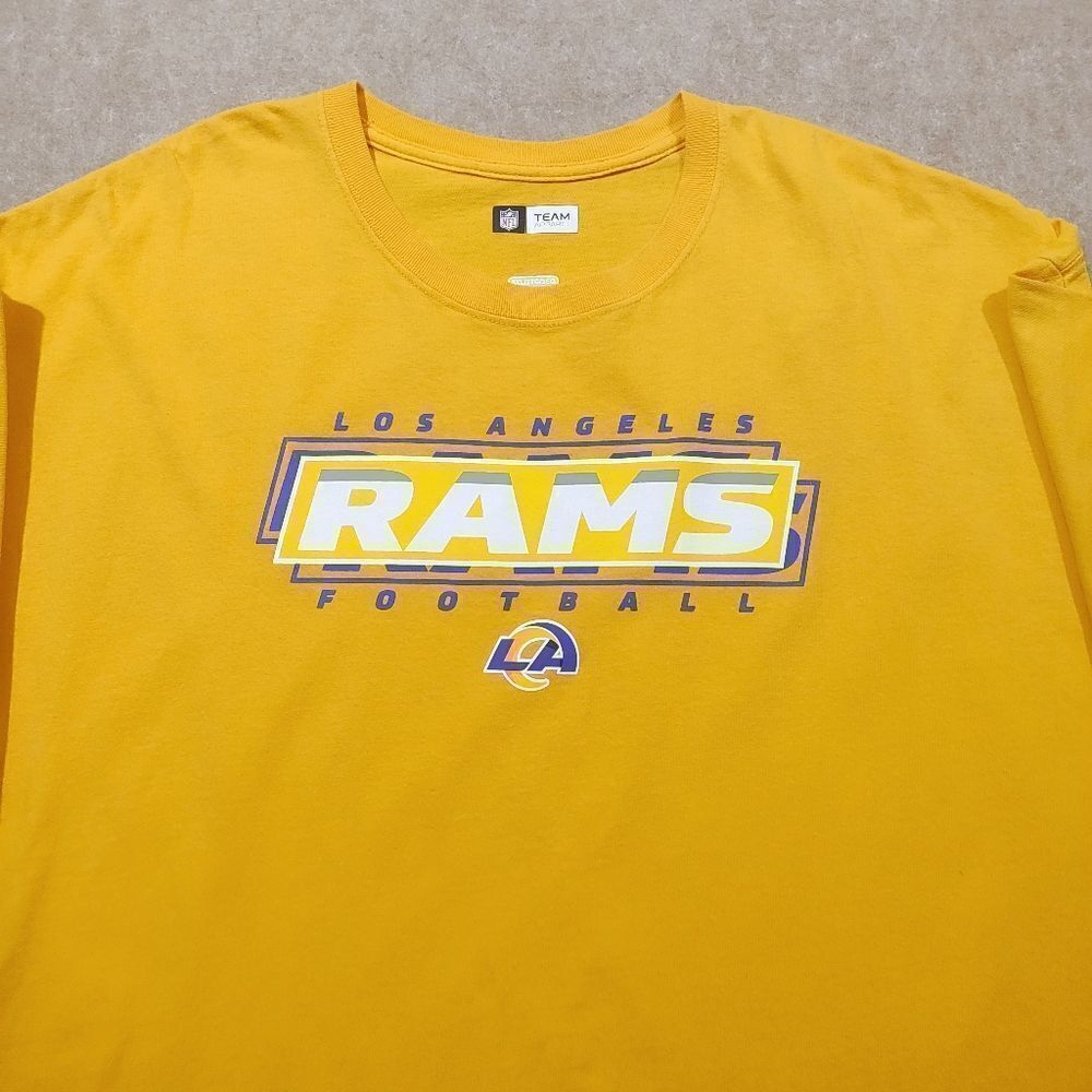 NFL Team Apparel Los Angeles Rams Gold Short Sleeve Mens T-Shirt #2